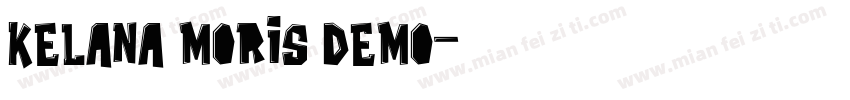 Kelana Moris Demo字体转换